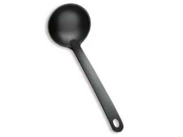 Black nylon pollepel L300mm 110ml max 210°C