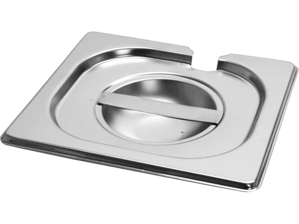 Gastronorm deksel inox 18/8 - 1/9 met lepeluitsparing
