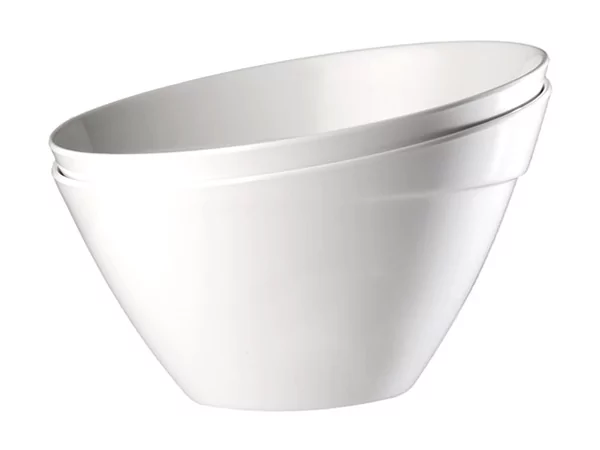 Balance schuine bowl melamine wit Ø300xH195mm