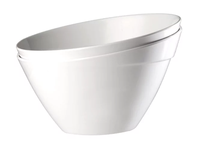 Balance bowl oblique melamine white Ø300xH195mm