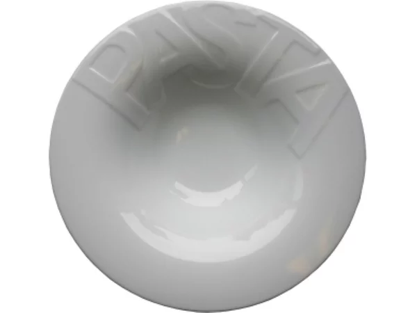 Lubiana Jupiter assiette à pate avec texte 