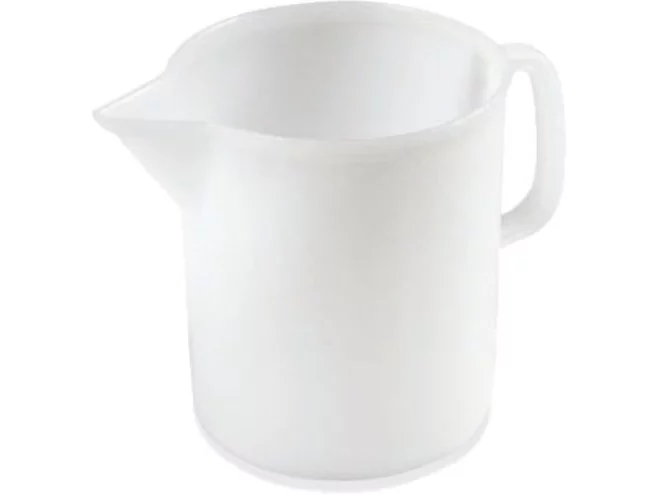 Maatbeker kunststof wit - 3L
