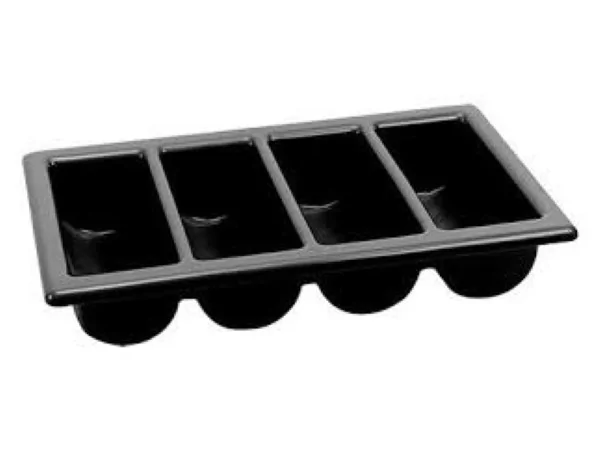 Bestekbak zwart gastronorm L530xB325xH100mm
