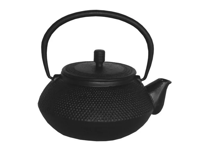 Théière fonte D140xH100mm 600ml noir émaillé à l'intérieur