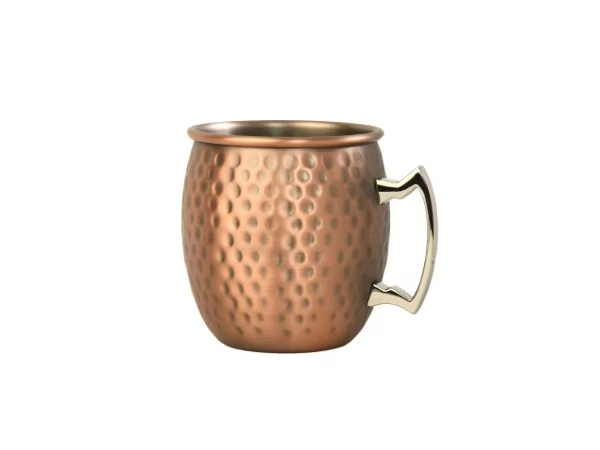 Mug copper hammered antik 500ml Ø90xH100mm