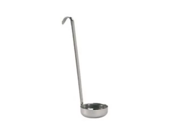 Louchette à pizza inox fond plat  Ø85mm L320mm 145ml