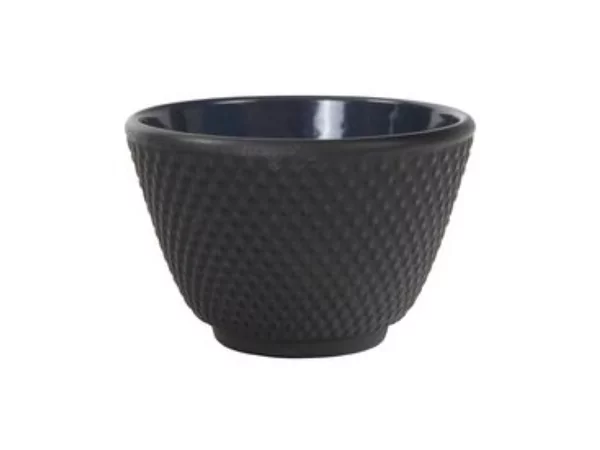 Theekopje gietijzer zwart binnenzijde geëmailleerd D80xH50mm 120ml