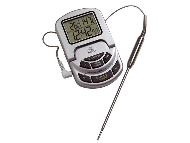 Thermomètre four digital sonde avec alarme