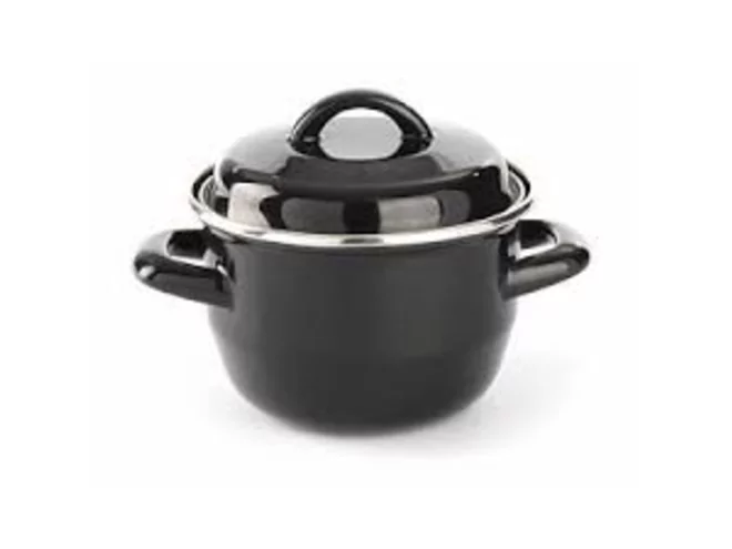 Casserole noir émaille Ø135 H103mm 800ml