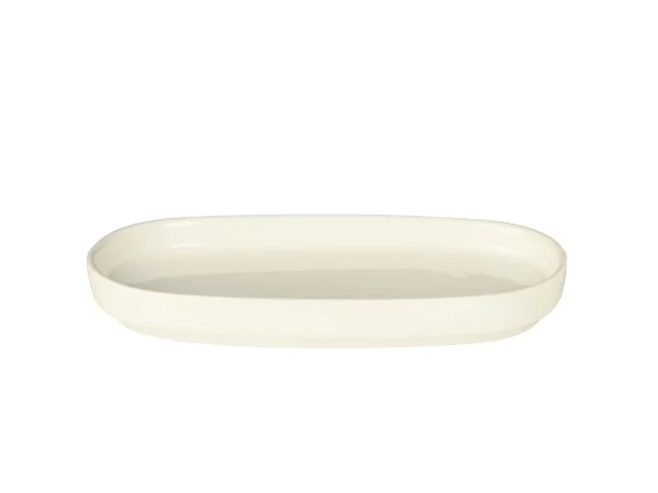 Gural Bilbao ivory plat ovale L190xB80mm