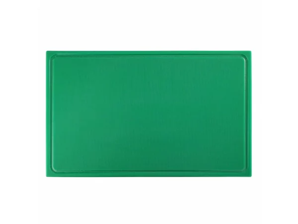Antimicrobial Cutting boardHDPE530x325x14mm withgroove green