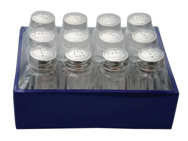 Salière en verre par 12 pcs