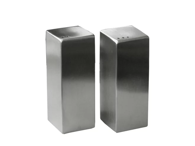 Zout- en pepervat Square inox