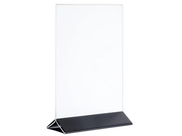Porte-cartes base en noir  L150xB70XH230mm