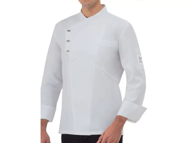 Emanuel chefs jacket lyocell/polyester white L