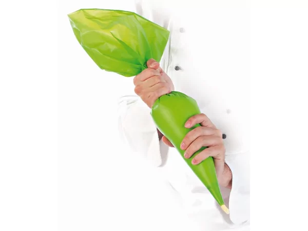 Spuitzakken op rol plastiek Groen grip L530xB280mm 2,55L x100st