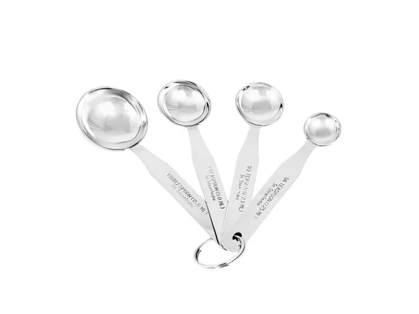 Set de 5 petites cuillères de mesure inox 18/10