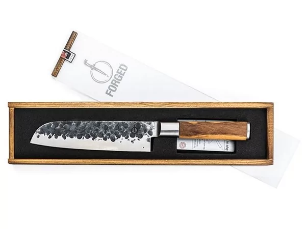 Olive forged santokumes 2mm 180mm