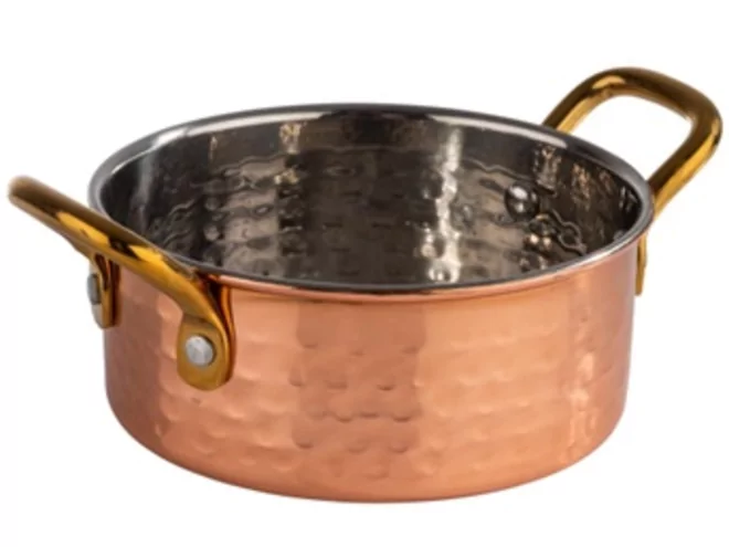 Small serving pot copperlook D115xH45mm 350ml