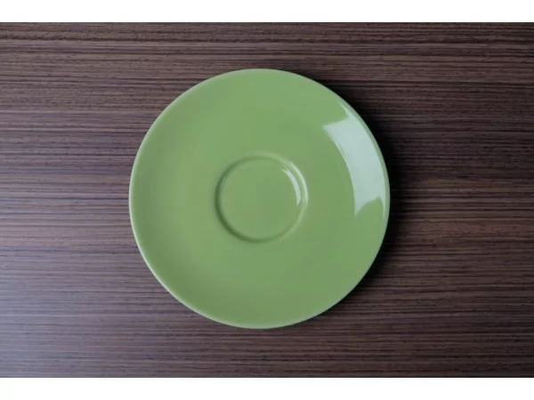 Apple ondertas D130mm voor koffie/capuccinotas lichtgroen