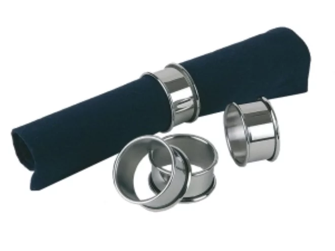 Servetring rond inox Ø47xH25mm - 4stuks