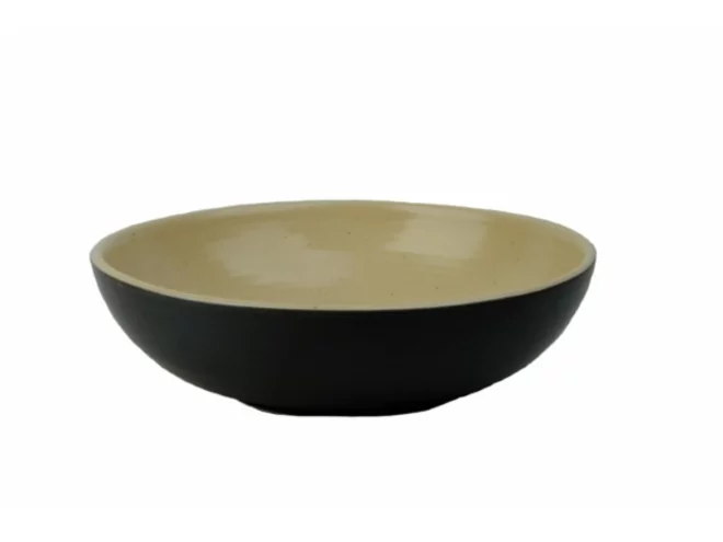 Edge Black/camel diep bord/pastabord D210xH55mm 1080ml