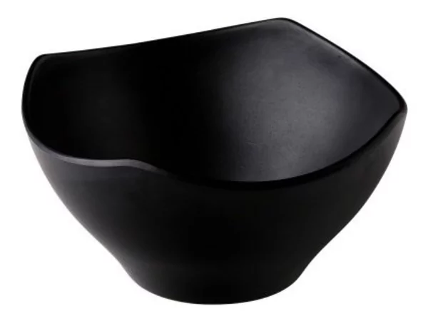 ZEN melamin bowl 21x21cm 1.4ltr black