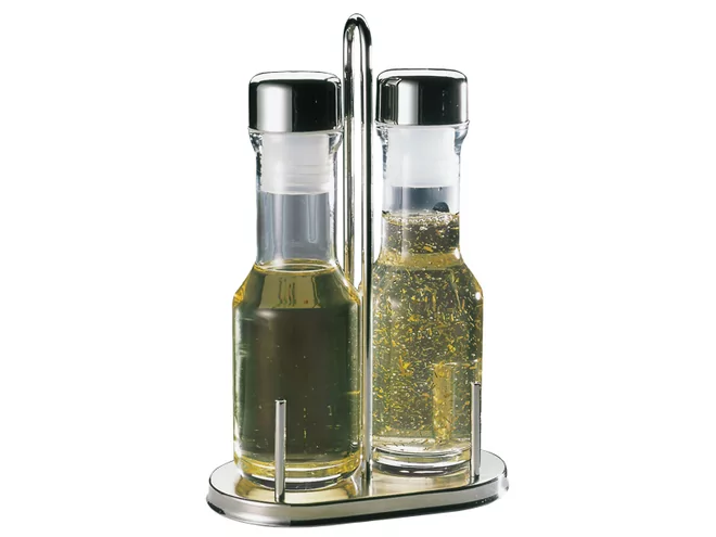 Ménagère huile et vinaigre aps 18/10 H 23cm