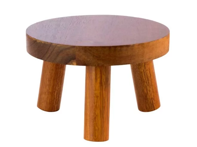 Présentoir buffet bois d'acacia Ø150-H100mm