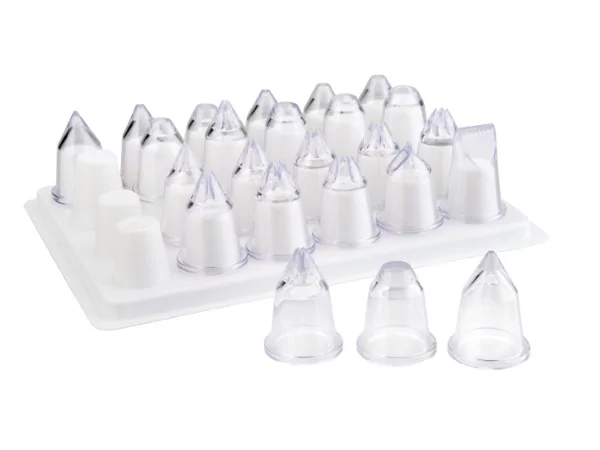 Box with 12 plastic piping tubes Ø2-10mm