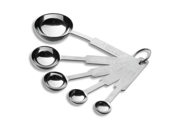Set of 5 measuring cups s/s 18/10
