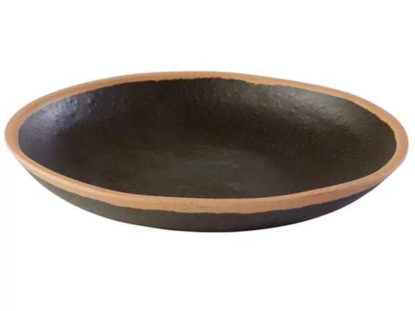 Crocker melamine assiette Ø205xH30mm brun