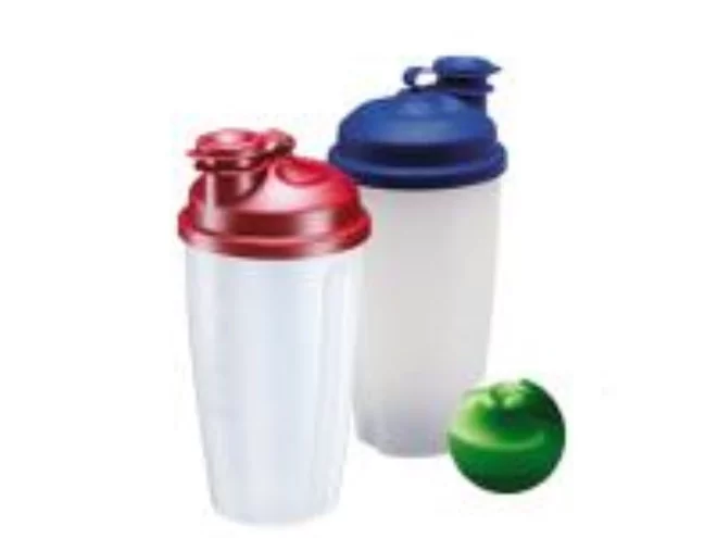 Shaker vinaigrette plastic 0,5L rouge diam. 101/93xH197mm