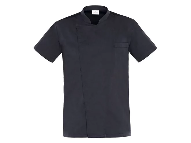 Thiago veste de cuisine manches courtes noir M