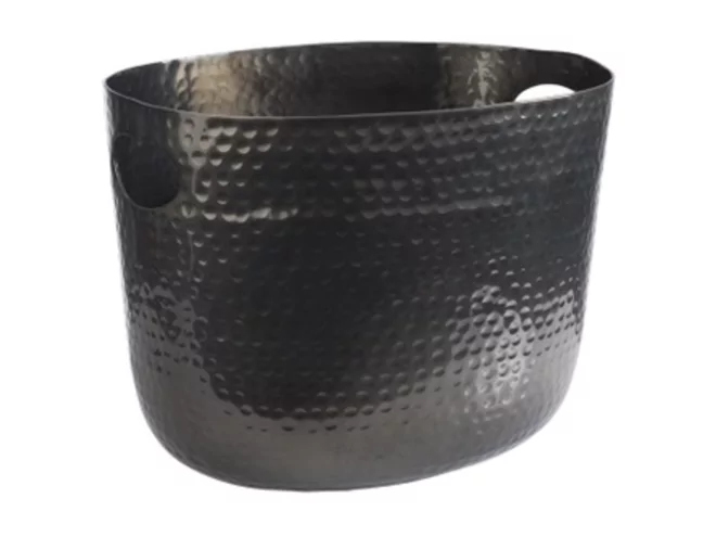 Champagne bowl black hammered L300xB235xH230mm 7L