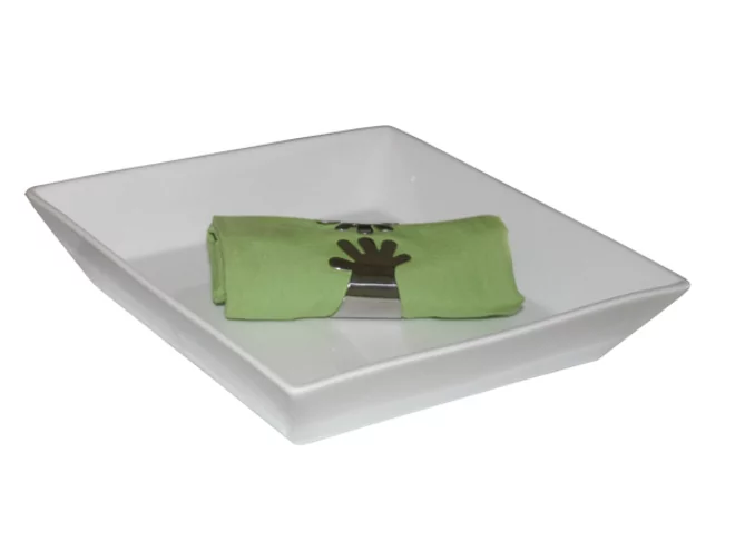 Vierkant bord diep 21x21x4cm