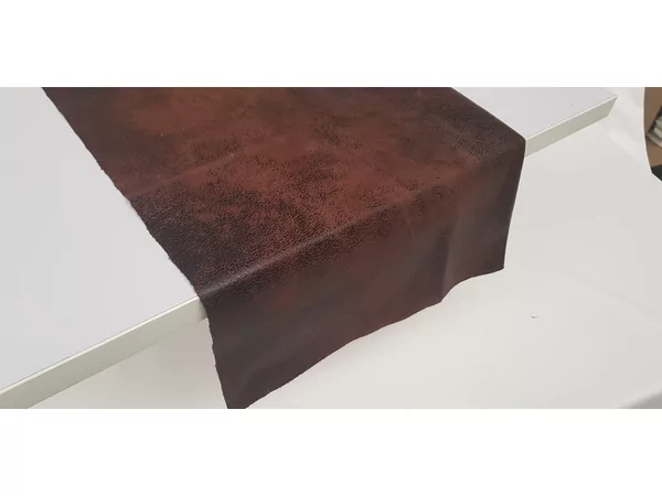 Table runner Cuirlys polyester chocolat 120x43cm