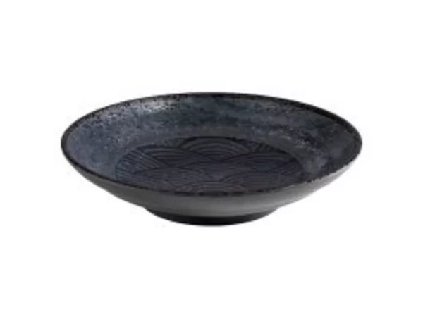 Dark Wave melamine deep plate Ø225-H50mm-750ml