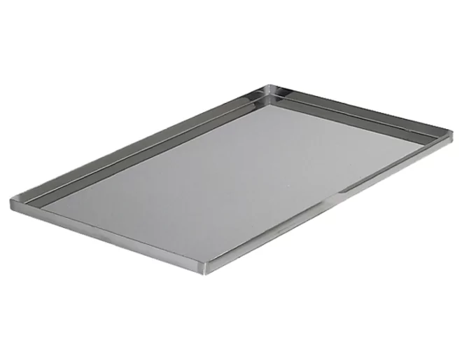 Plaque bords droits GN 1/1 en inox 18% - 20mm sur commande