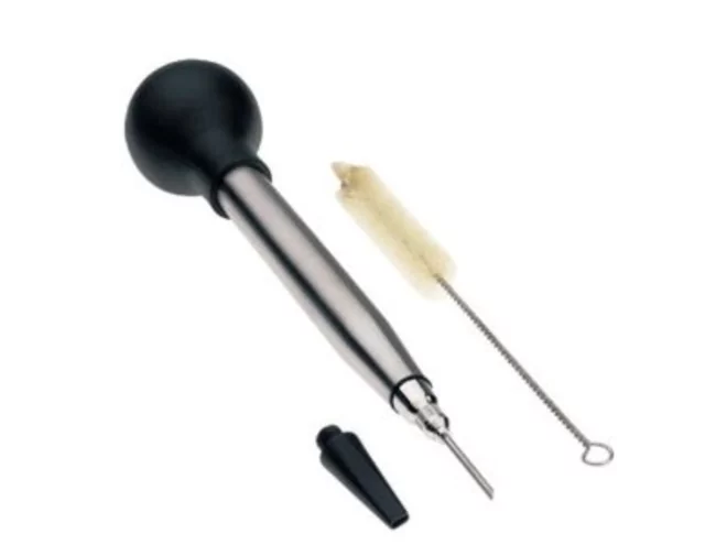 Spuit voor braadsap inox