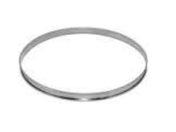 Taartring inox rond gerolde boord Ø28cm H2cm