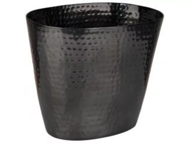 Champagne bowl black hammered L205xB140xH170mm 2.1L