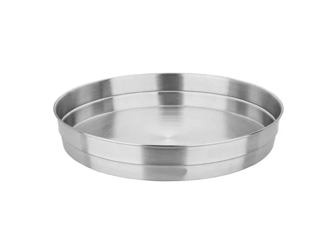 Dienblad met hoge rand 18/8 D320xH45mm