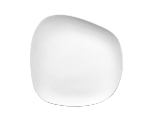 Cookplay Yayoi Line flat plate matt white 26x24,5x4cm