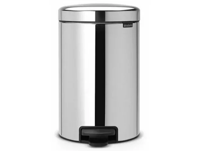 Brabantia pedaalemmer D251xH411mm 12L matt steel fingerprint proof
