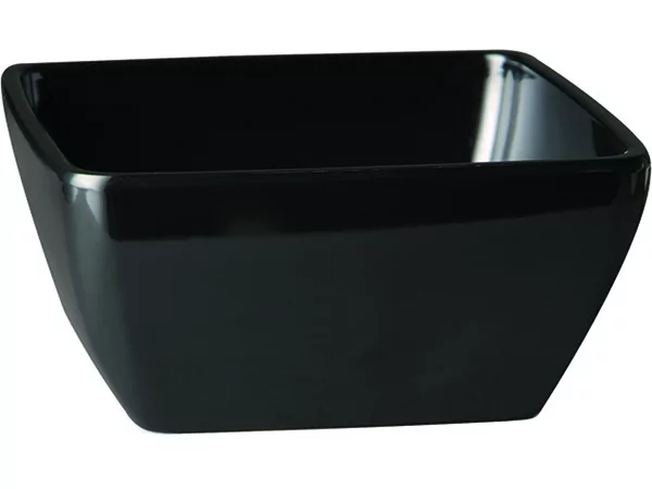 Melamin Pure color square salad bowl 190-H90mm black