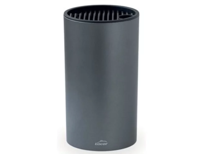 Knife block PP titanium round D130xH228mm