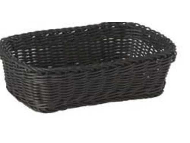 Bread basket PP rectangular 310x210xH90mm black