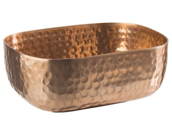 Bowl hammered copper L155xB120xH55mm 0.70L