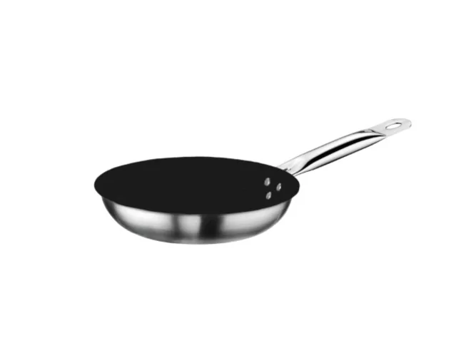 3ply non stick 18/10 inox antikleef braadpan D240xH50mm